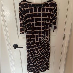 3/4 sleeve midi dress